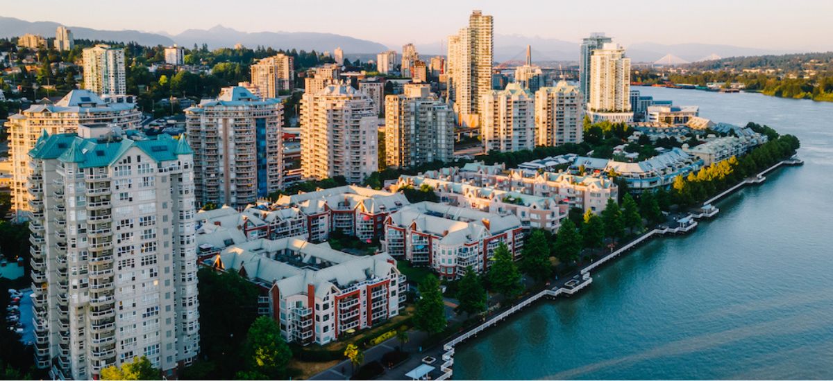 Panoramic view of  New Westminster